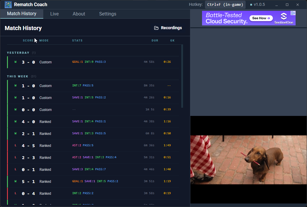 Final app with rich action stats metadata