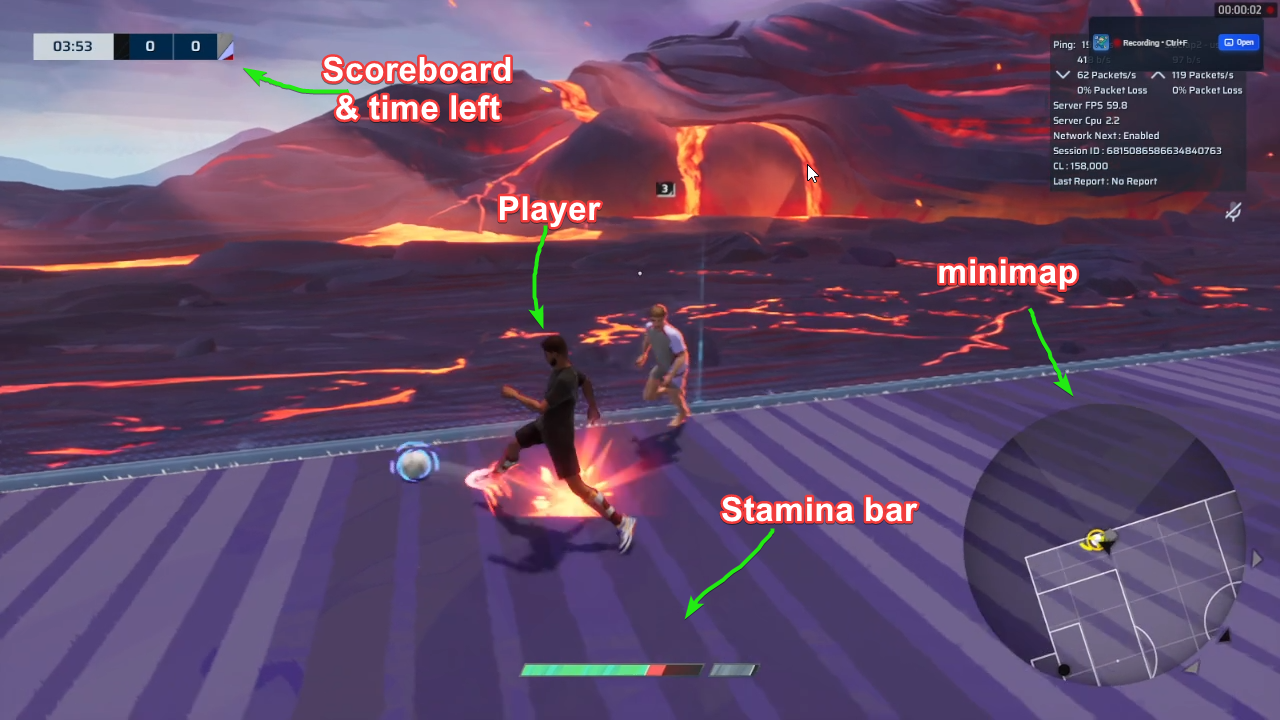 Rematch gameplay interface